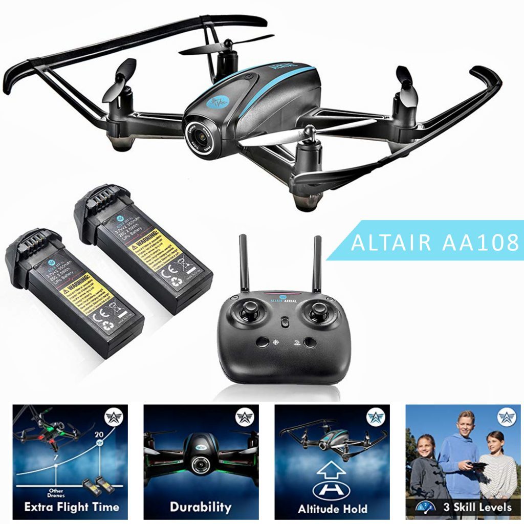 altair aerial aa108 is at #5 for best drones under 200 dollars