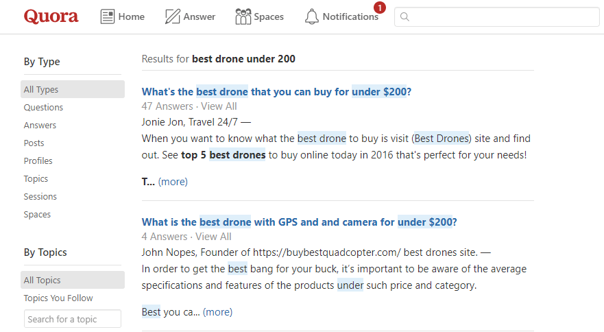 people are looking for best drones under 200 on quora